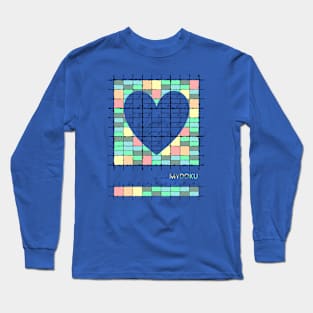 Mydoku_003_H001_004_F: Sudoku, Sudoku coloring, logic, logic puzzle, holiday puzzle, fun, away from screen Long Sleeve T-Shirt